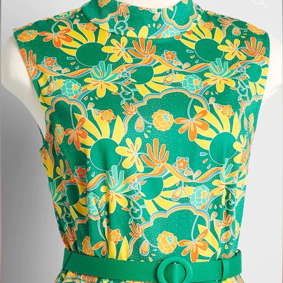 Summer In The 70's Wide-Leg Jumpsuit, Bright & Beautiful - Picture 3 of 4